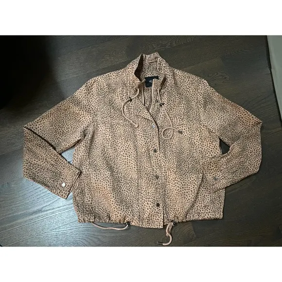 Rails Tennessee Jacket Tawny Spots Animal print Sporty Utility  ~ M