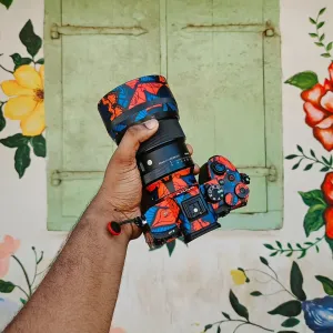 Red Floral Mandala Camera Skins
