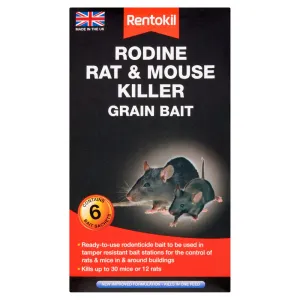 Rentokil Rodine Rat & Mouse Killer Grain Bait 6 sachet