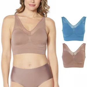 Rhonda Shear 2 Pack Seamless Ahh Bras