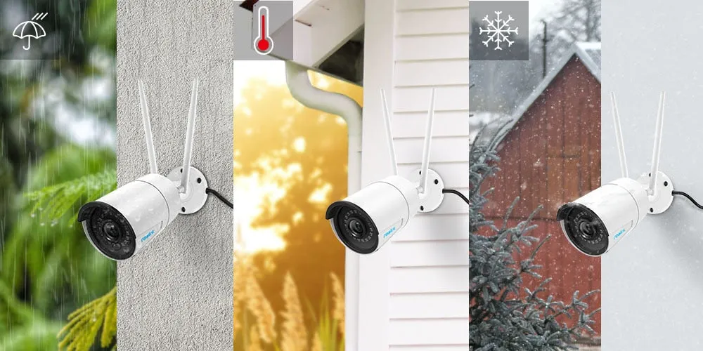 RLC-410W Security Camera 4MP 2.4G/5Ghz WiFi Onvif infrared night vision IP66 waterproof bullet outdoor indoor surveillan
