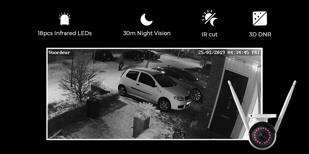 RLC-410W Security Camera 4MP 2.4G/5Ghz WiFi Onvif infrared night vision IP66 waterproof bullet outdoor indoor surveillan