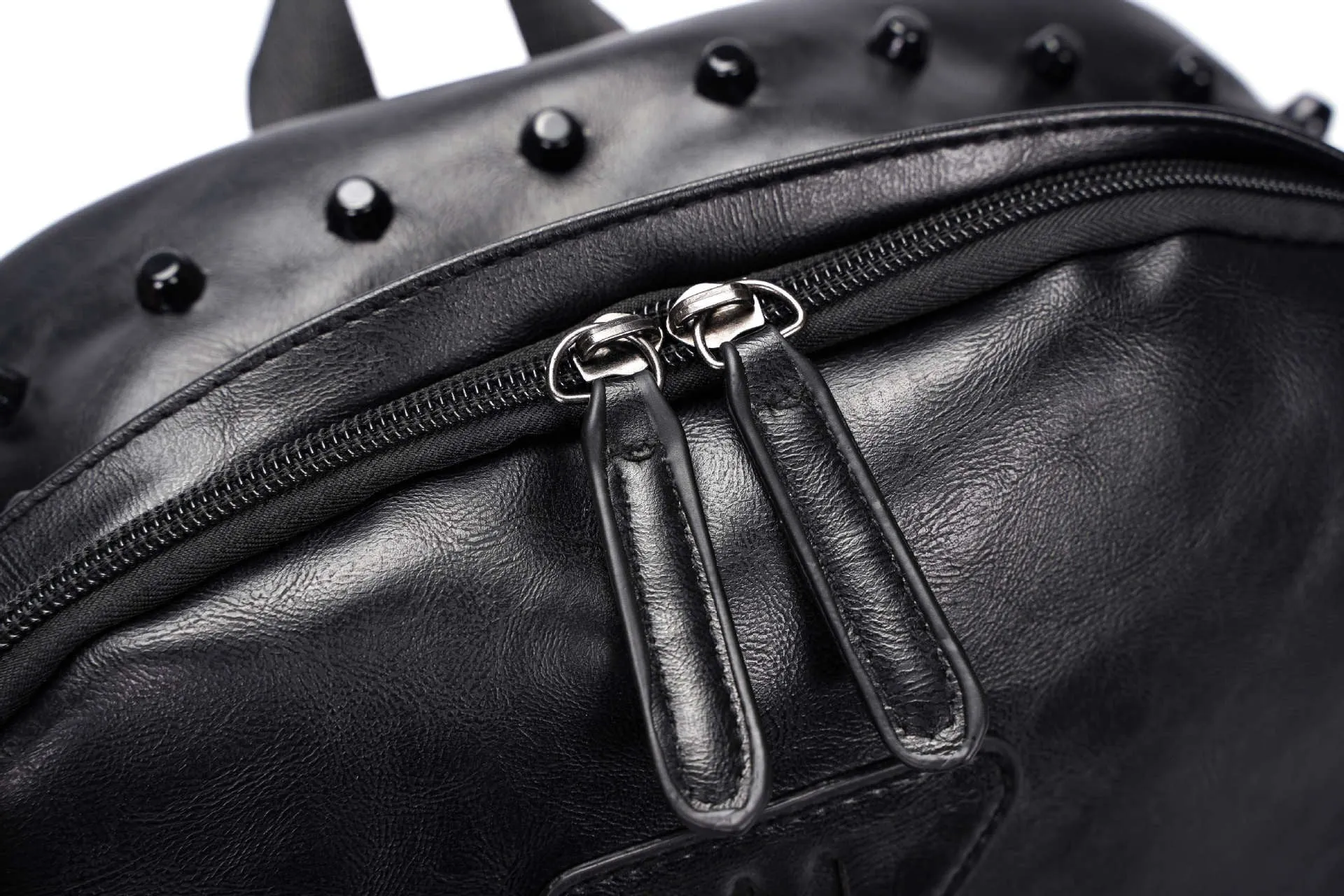 Ro Rox Sid Studded Punk Goth PU Laptop Backpack