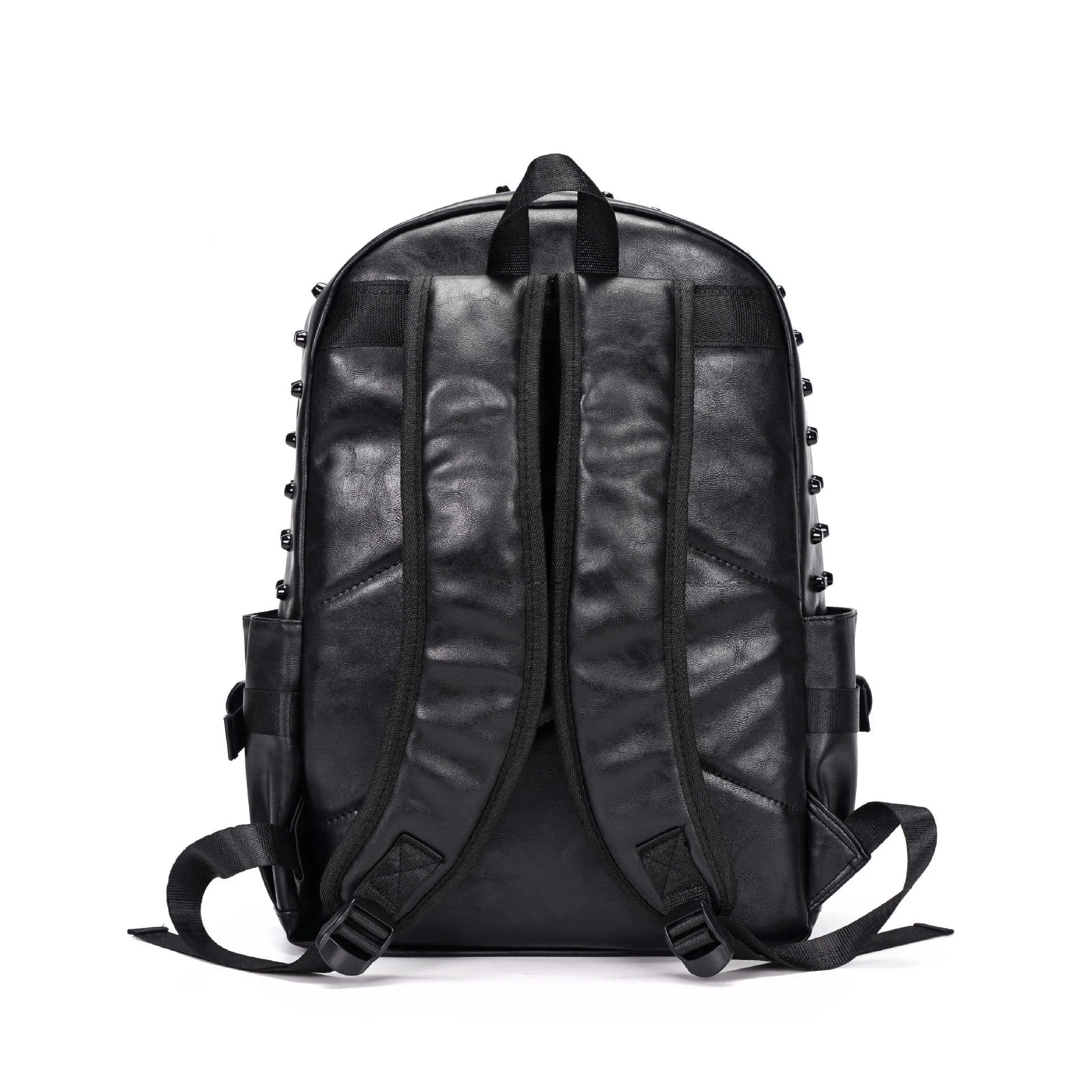 Ro Rox Sid Studded Punk Goth PU Laptop Backpack