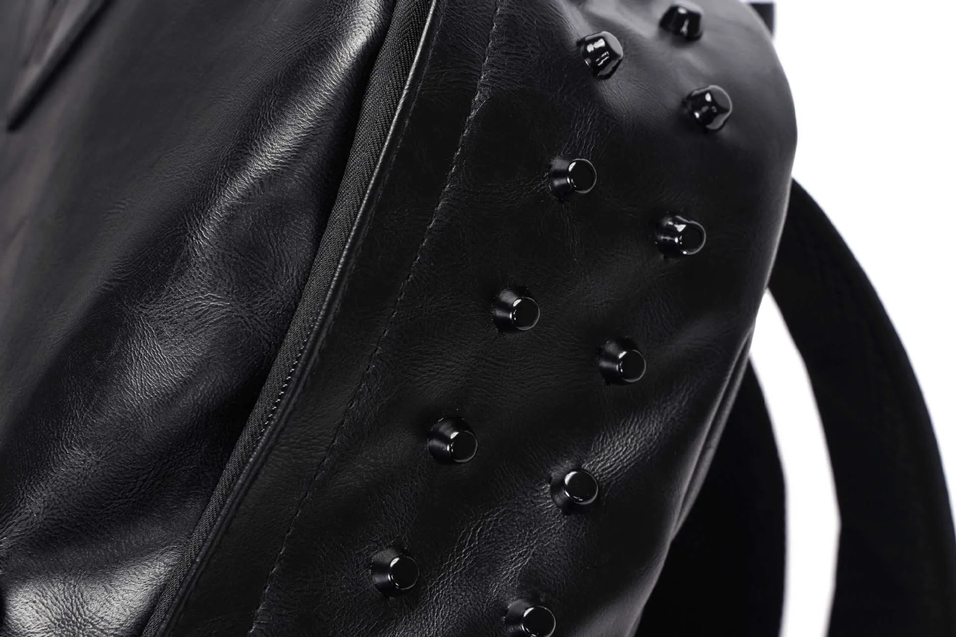Ro Rox Sid Studded Punk Goth PU Laptop Backpack