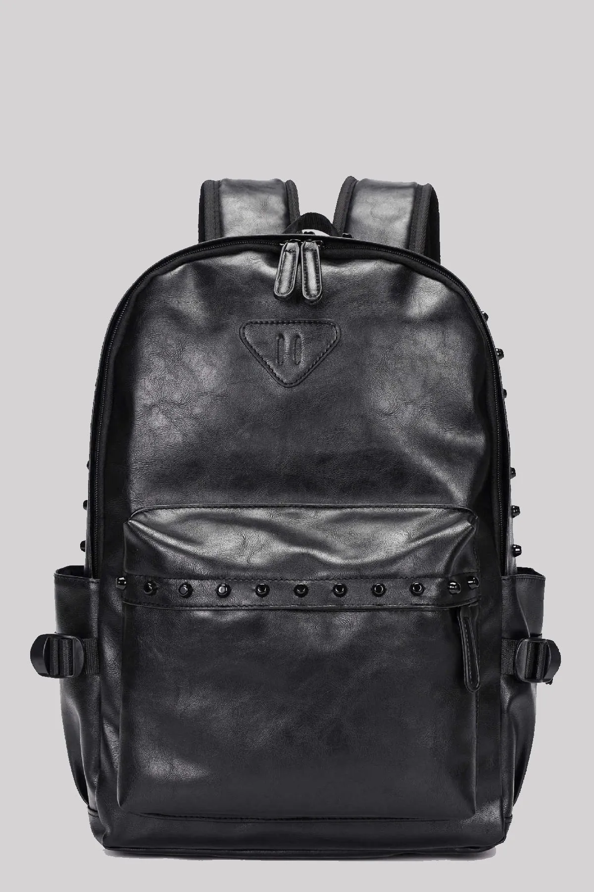 Ro Rox Sid Studded Punk Goth PU Laptop Backpack