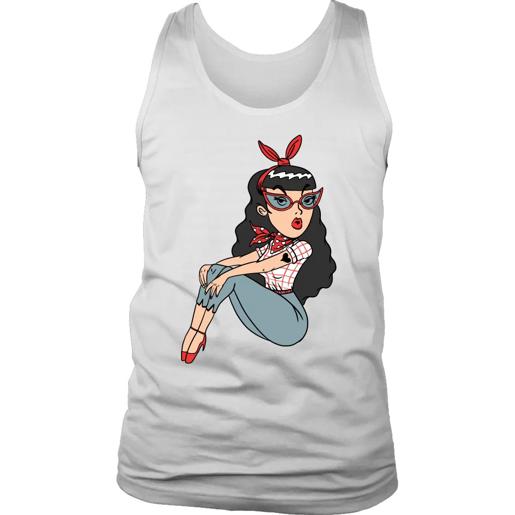 Rockabilly Girl T-shirt, Rockabilly Gift, Rockabilly Girl Shirt, Cute Girl T-shirt, Rockabilly Music Fan Gift