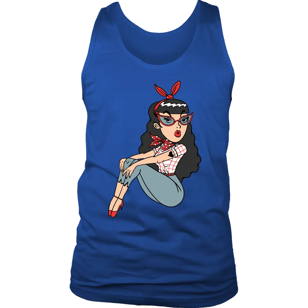 Rockabilly Girl T-shirt, Rockabilly Gift, Rockabilly Girl Shirt, Cute Girl T-shirt, Rockabilly Music Fan Gift