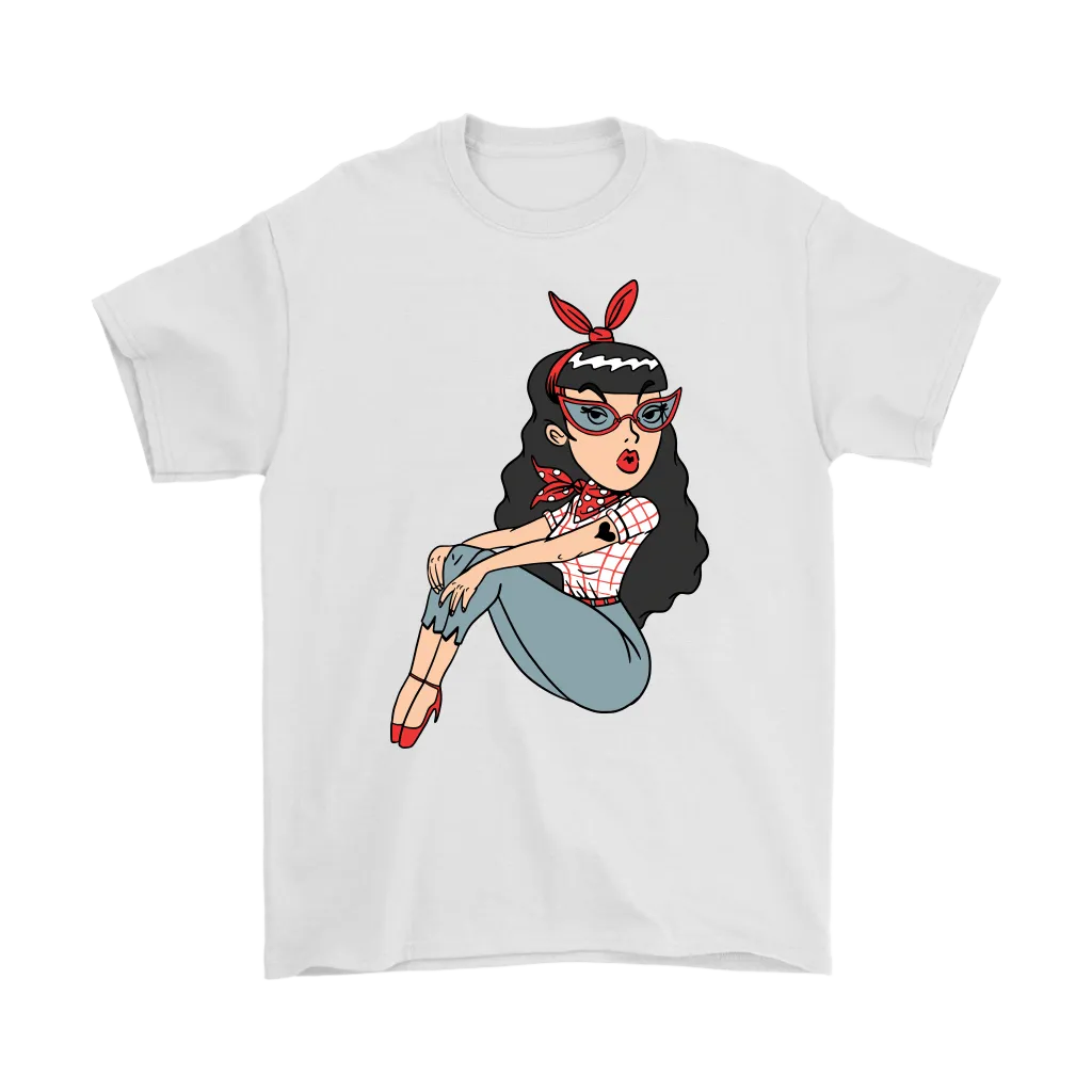 Rockabilly Girl T-shirt, Rockabilly Gift, Rockabilly Girl Shirt, Cute Girl T-shirt, Rockabilly Music Fan Gift