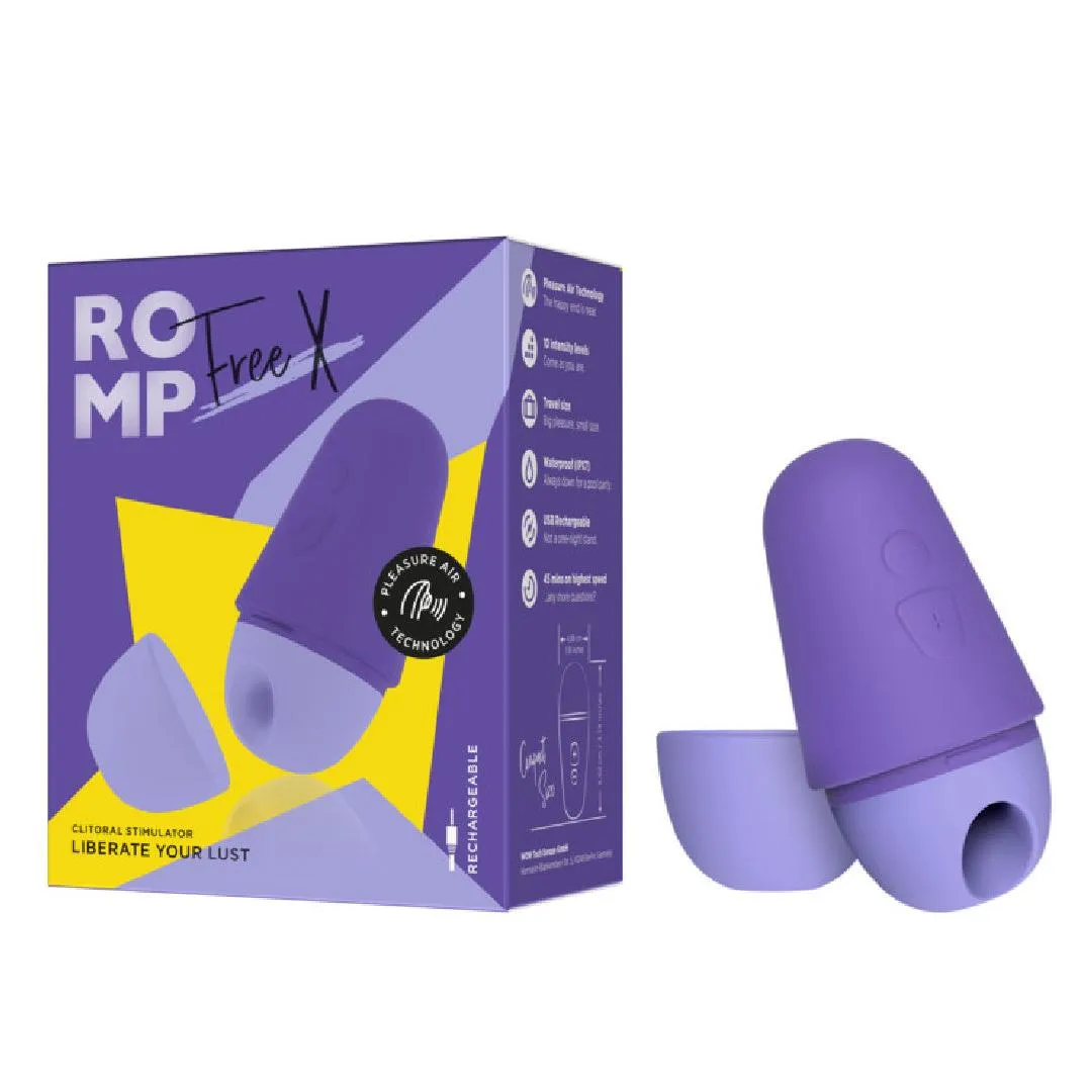 Romp Free X Beginner's Pleasure Air Clitoral Stimulator with Lid