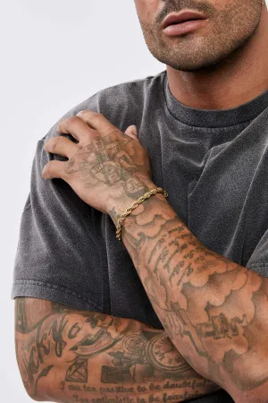 ROPE CHAIN BRACELET 8MM - GOLD