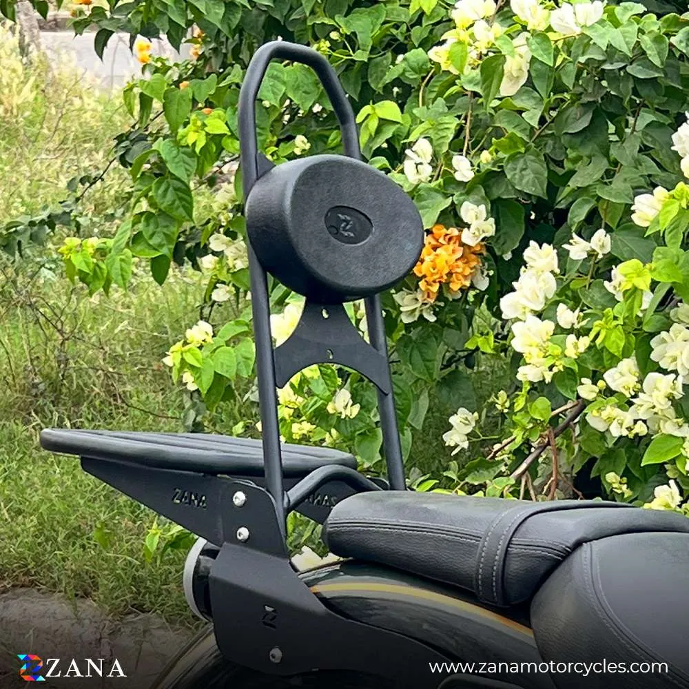 Royal Enfield Super Meteor 650 Zana Back Carrier with adjustable pillion back rest