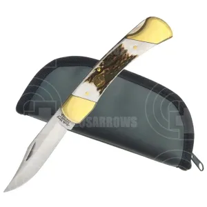 Schrade Stag 5” Lockback Pocket Knife (SCH7)