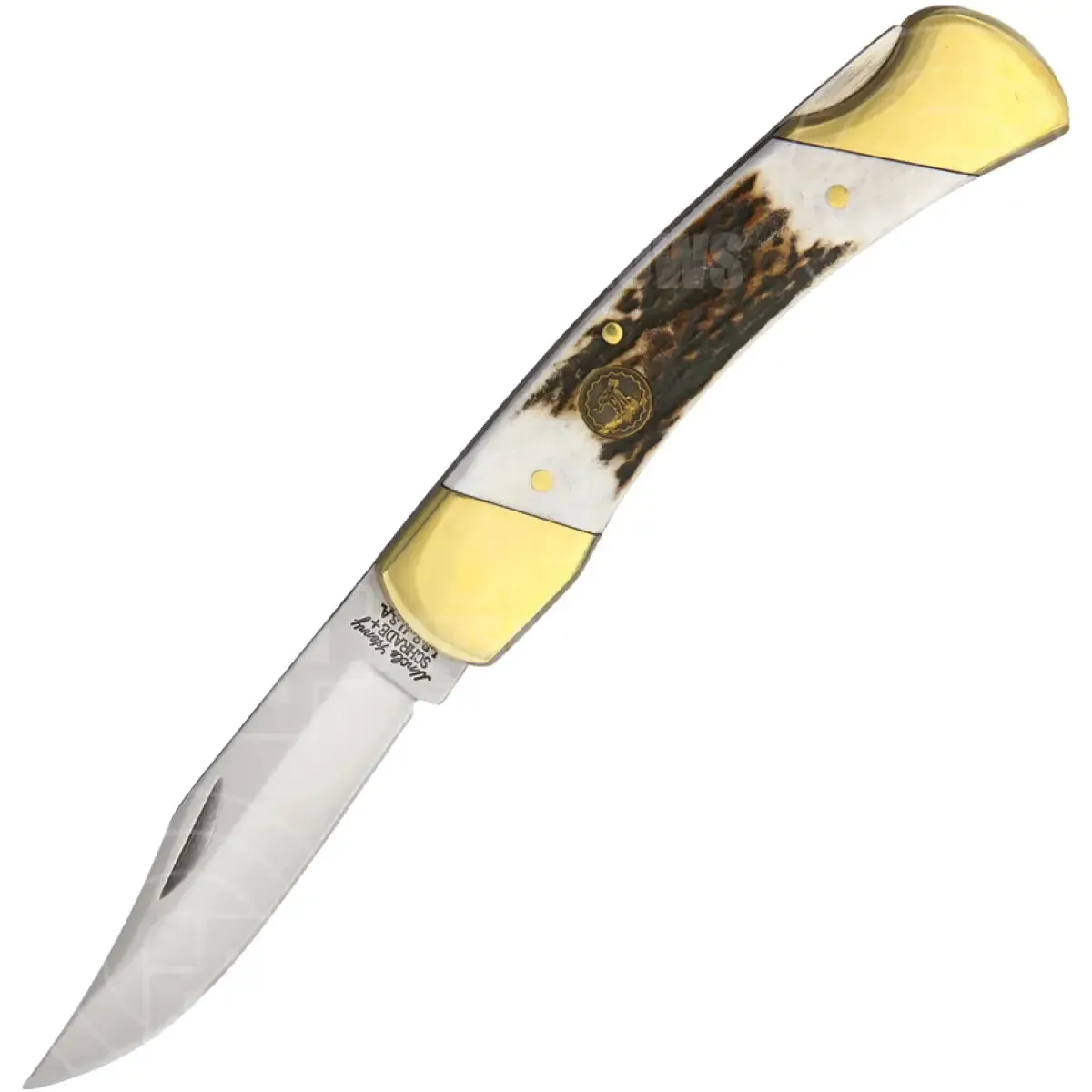 Schrade Stag 5” Lockback Pocket Knife (SCH7)