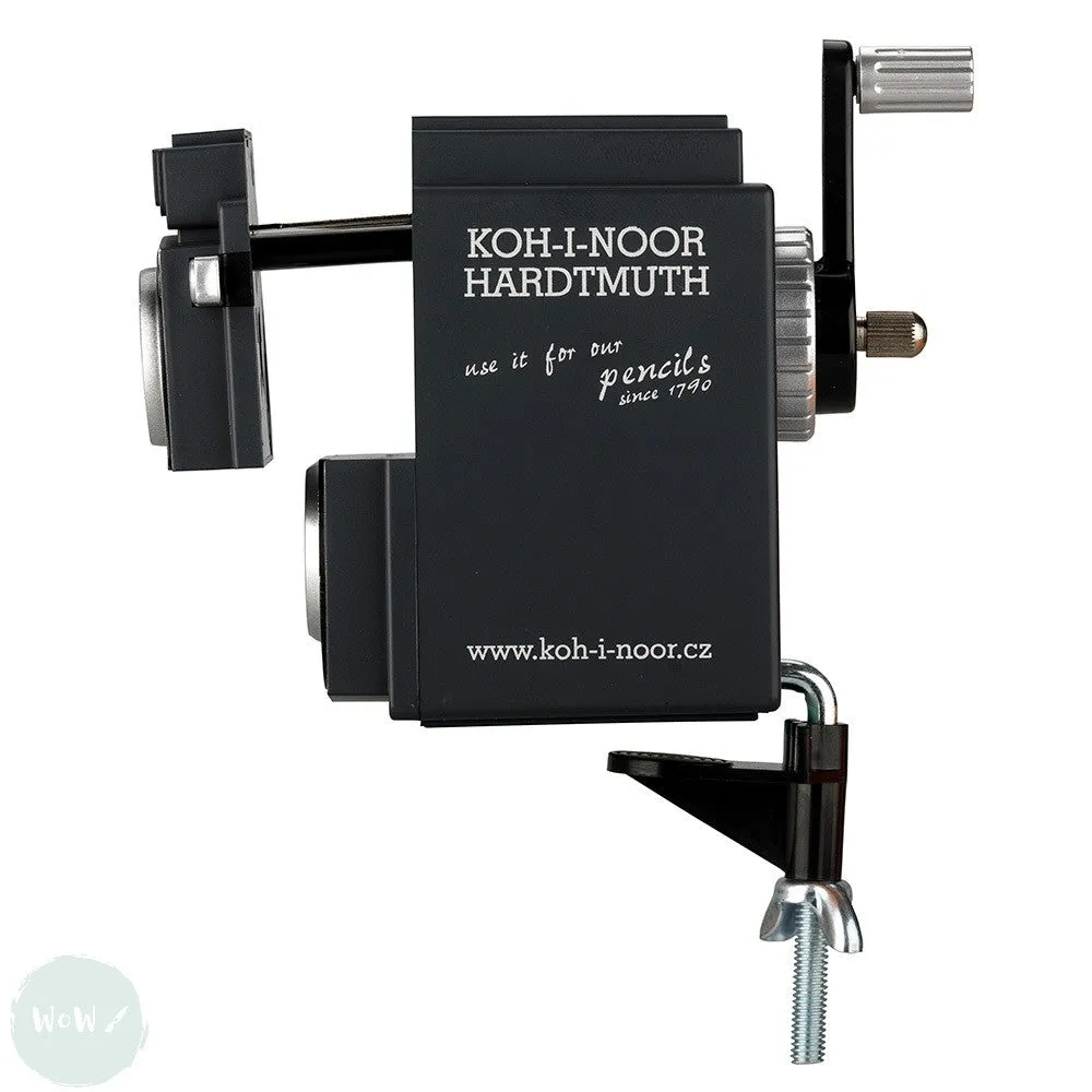 Sharpener - Table top Crank operated - KOH-I-NOOR 9095 - for Pencils up to 11.2mm dia.