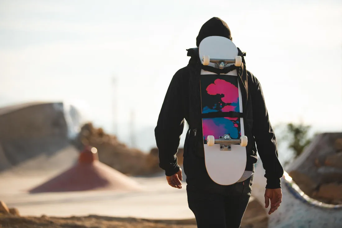 Skateboarding Backpack BG500 Rolltop 25L - Black