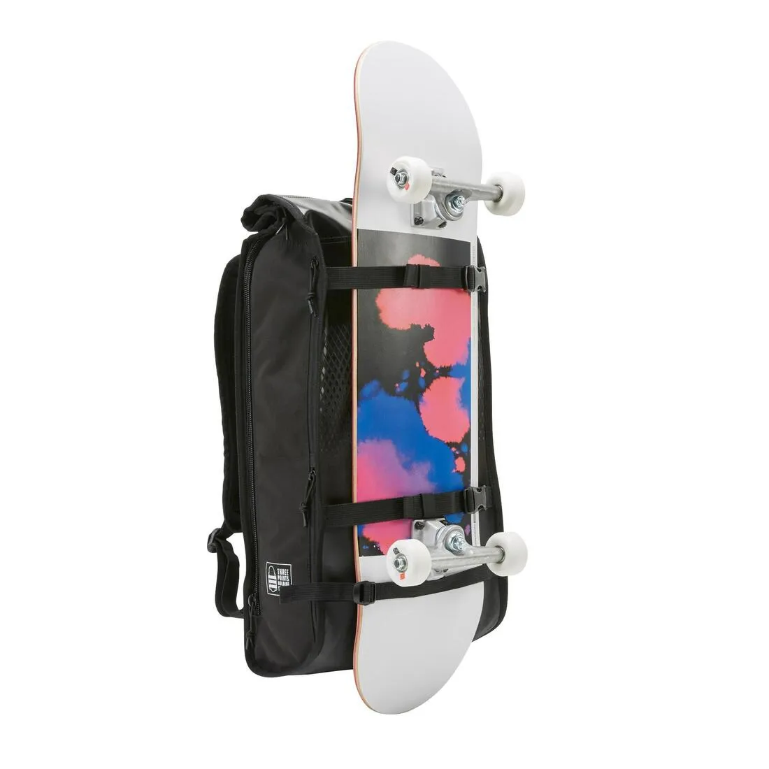 Skateboarding Backpack BG500 Rolltop 25L - Black