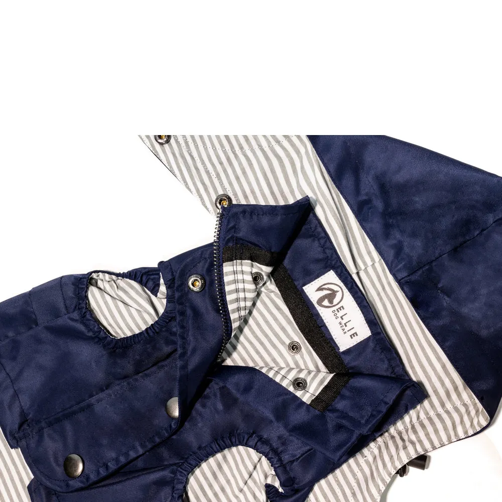 Sleeveless Dog Raincoat in Navy