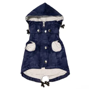 Sleeveless Dog Raincoat in Navy