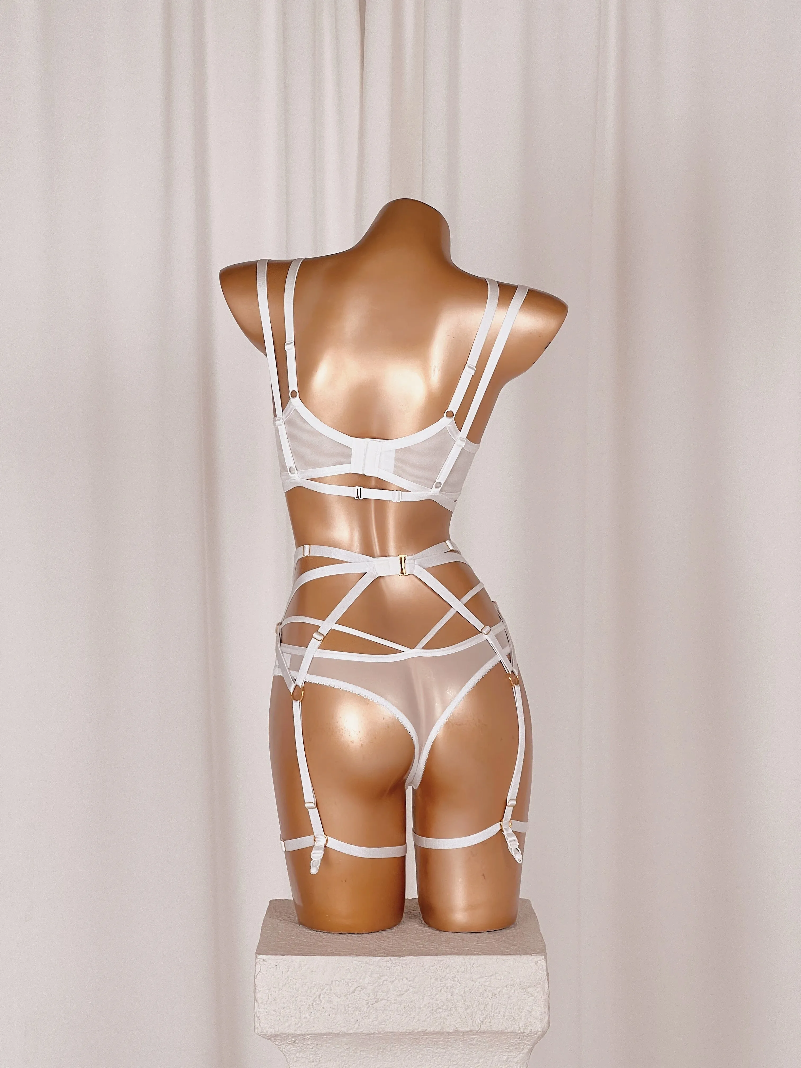 Sloan White Bra