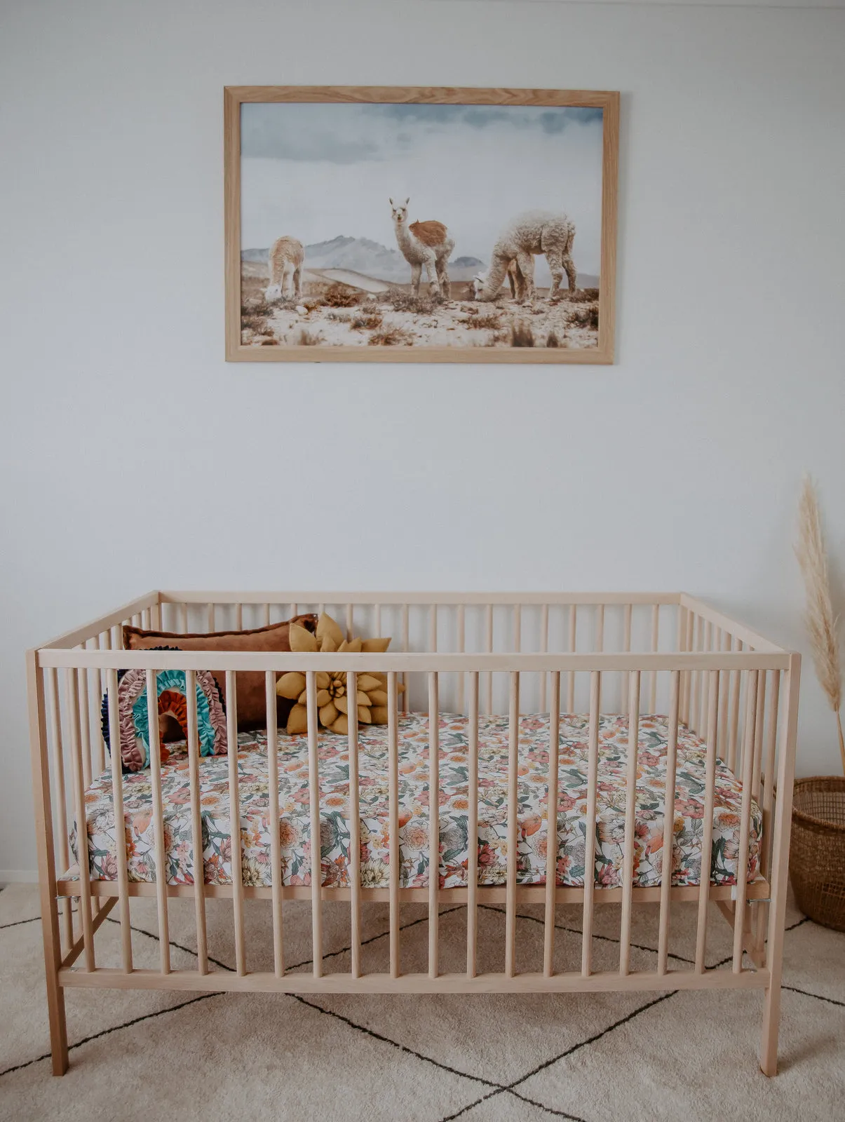 Snuggle Hunny Fitted Jersey Cotton Cot Sheet - Australiana