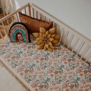 Snuggle Hunny Fitted Jersey Cotton Cot Sheet - Australiana