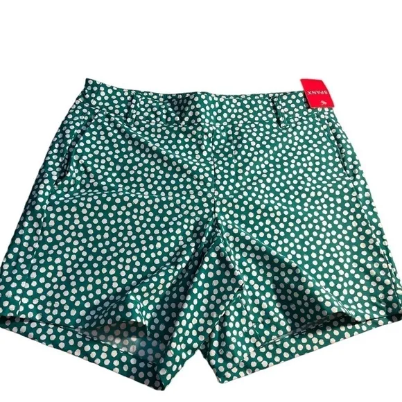 Spanx polka dot kelly green sunshine shorts, 6&quot; (A1) and (C1-L)