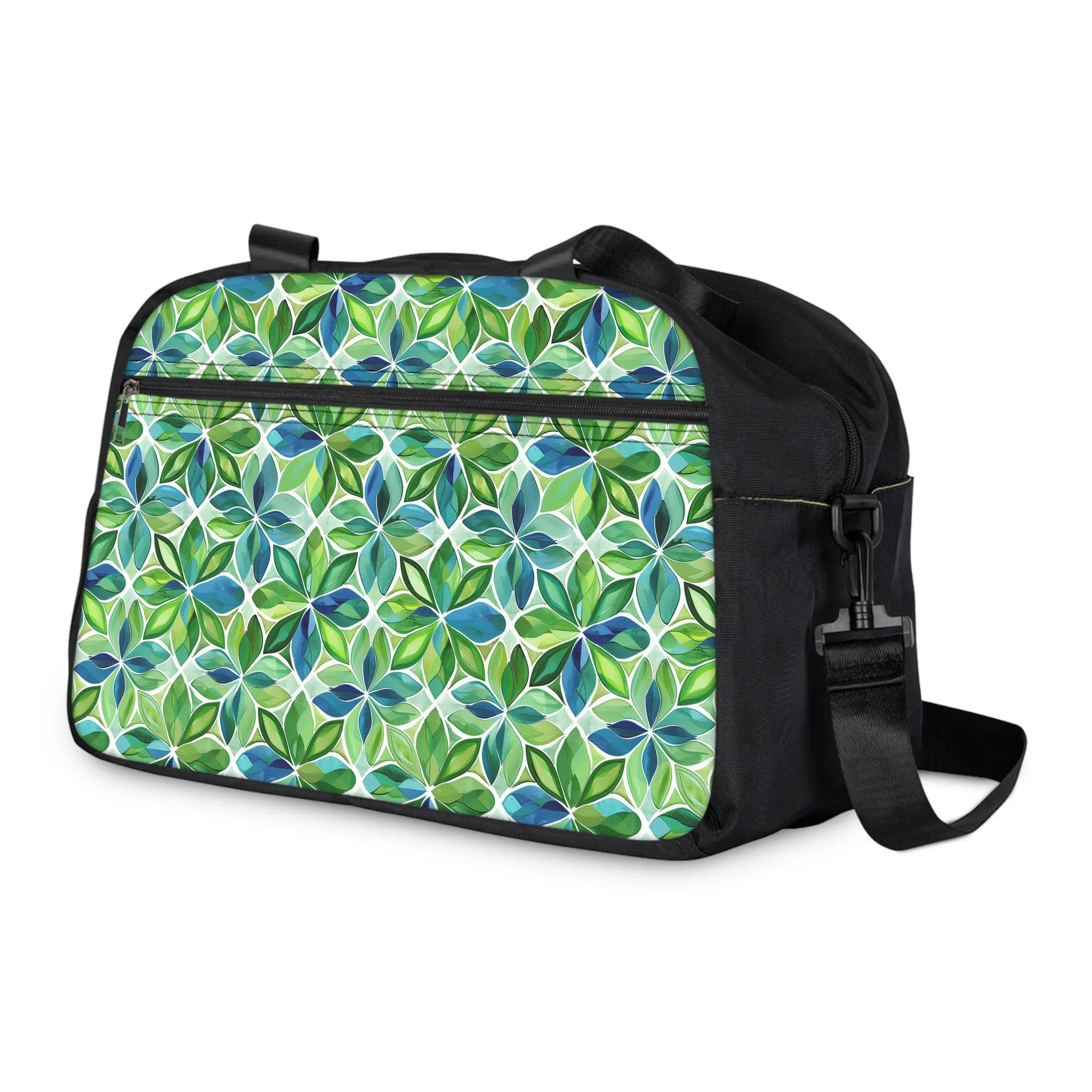 Spring Geo Flowers Fitness Gym Bag - Vibrant Geometry in Motion: Energize Your Journey with Spring Geo Flowers.