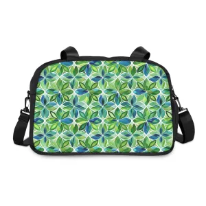 Spring Geo Flowers Fitness Gym Bag - Vibrant Geometry in Motion: Energize Your Journey with Spring Geo Flowers.