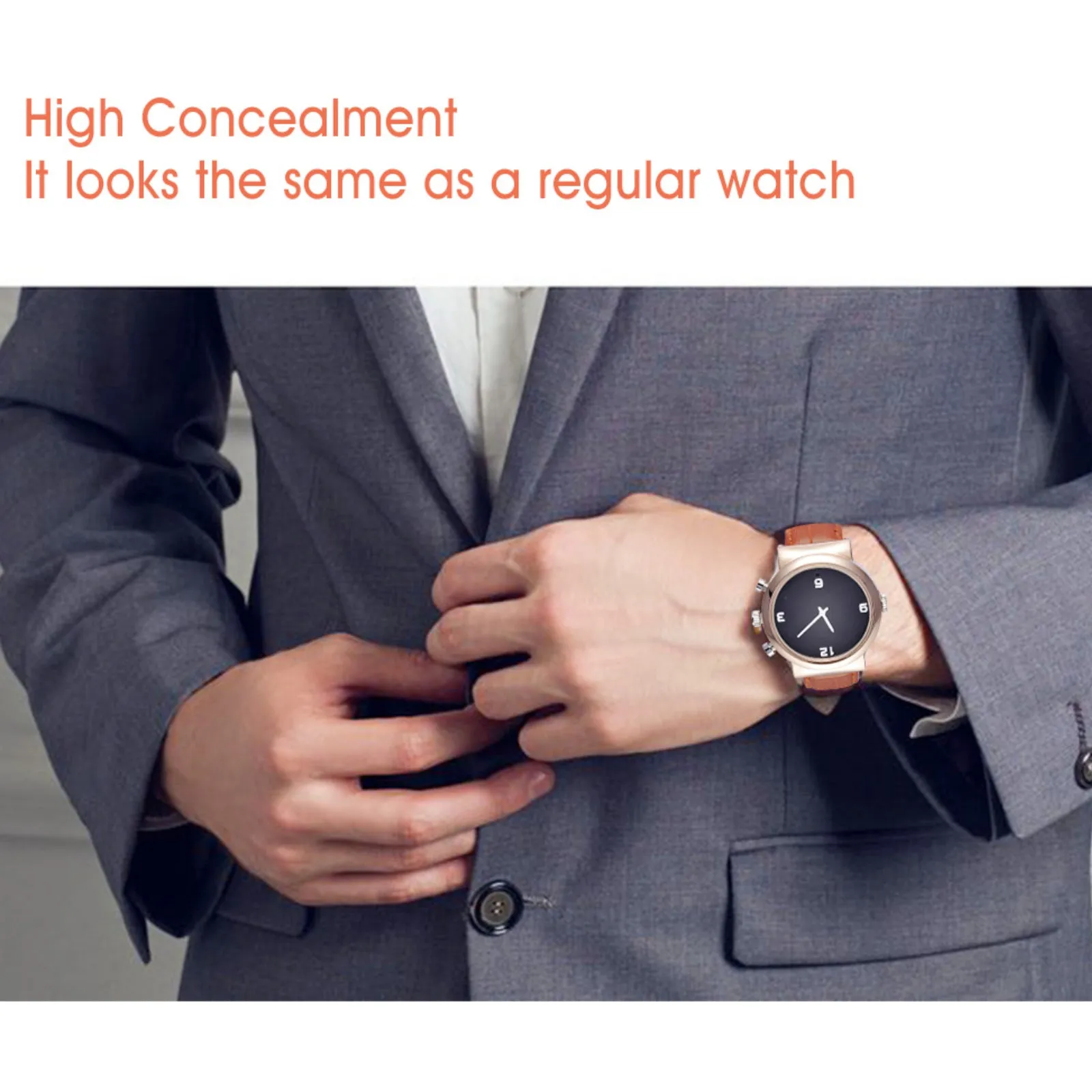 Spy Watch Camera 1080p Full HD Motion Detection Video & Sound Recorder 12MP Photo
