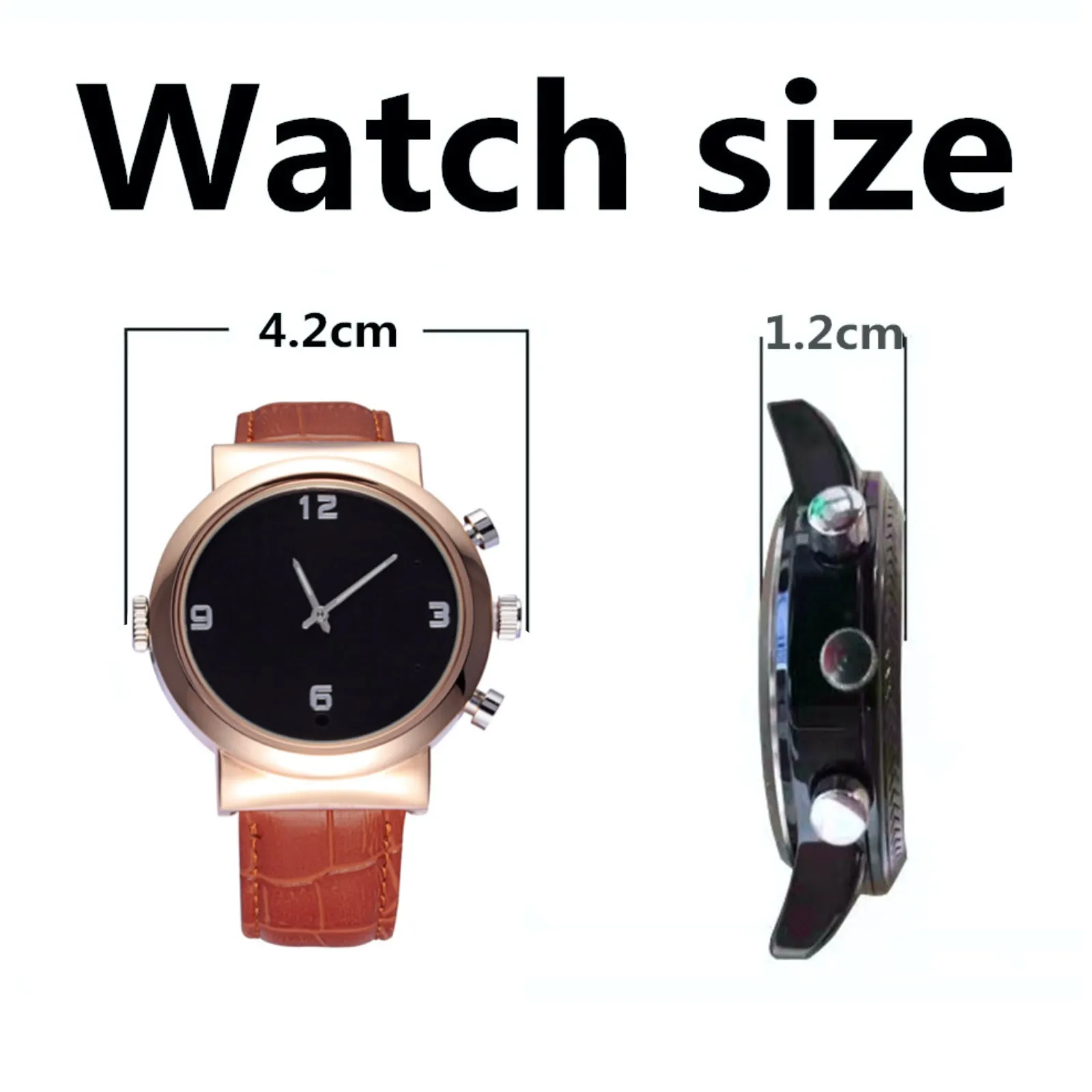 Spy Watch Camera 1080p Full HD Motion Detection Video & Sound Recorder 12MP Photo