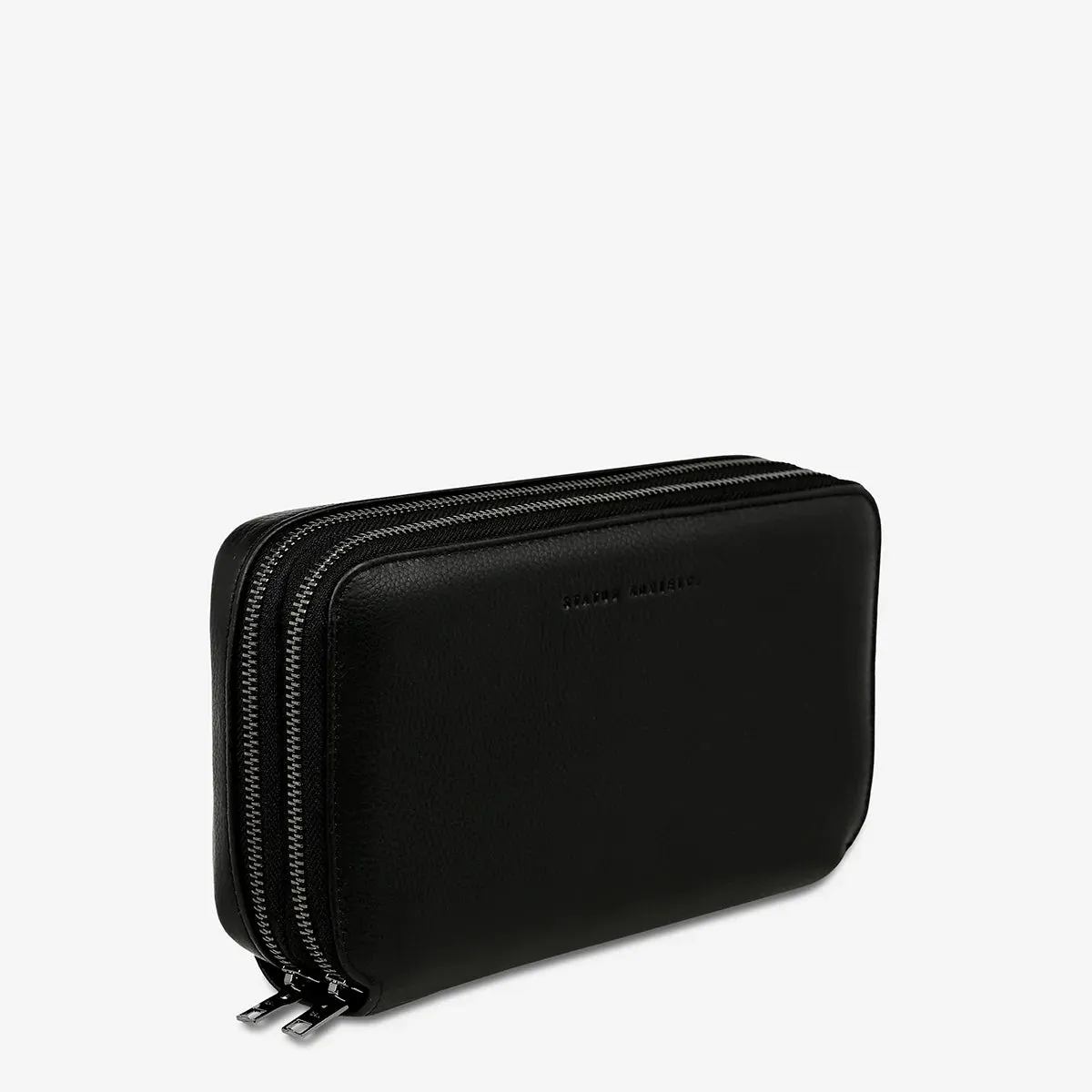 Status Anxiety Home Soon Leather Tech Case - Black