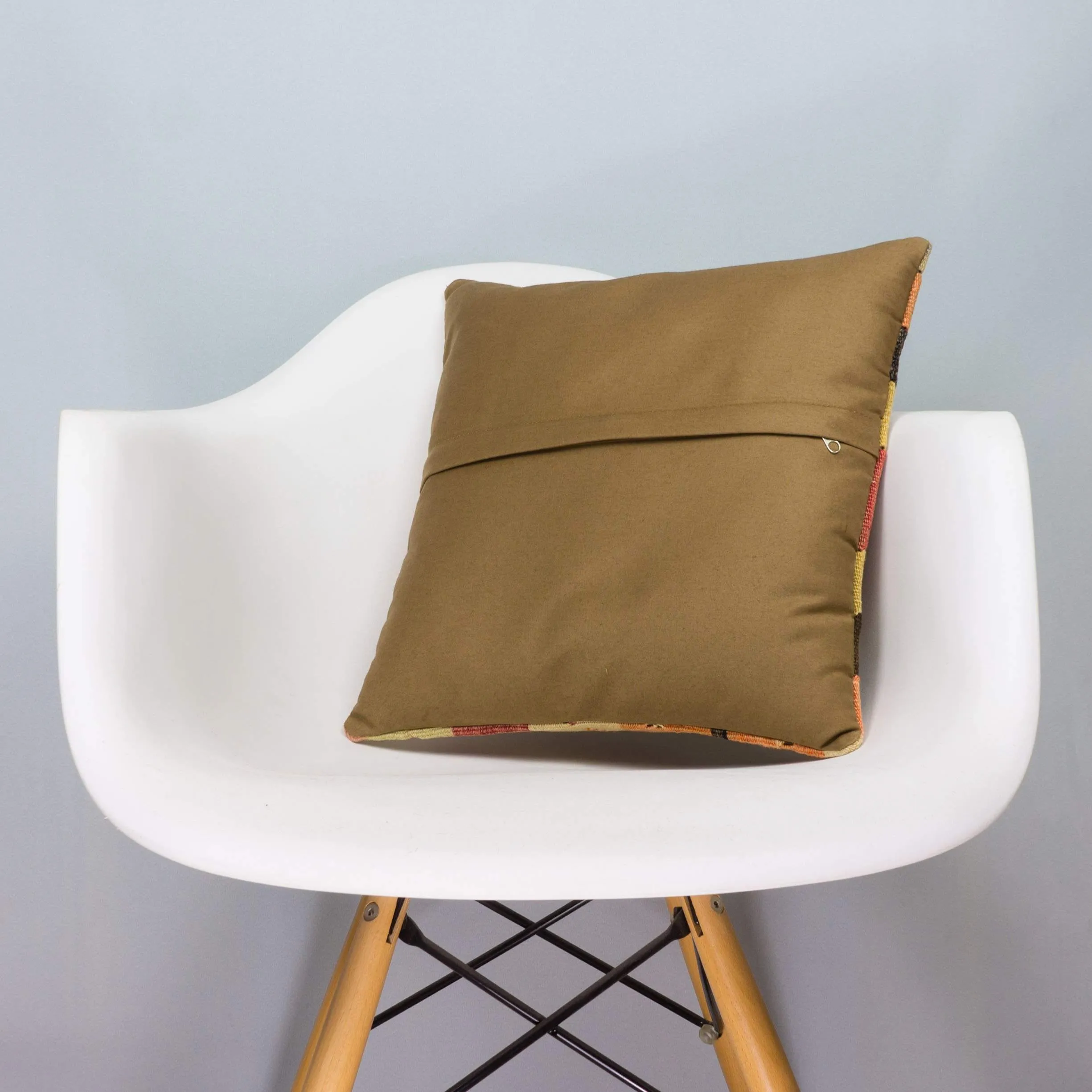 Striped Multiple Color Kilim Pillow Cover 16x16 7091