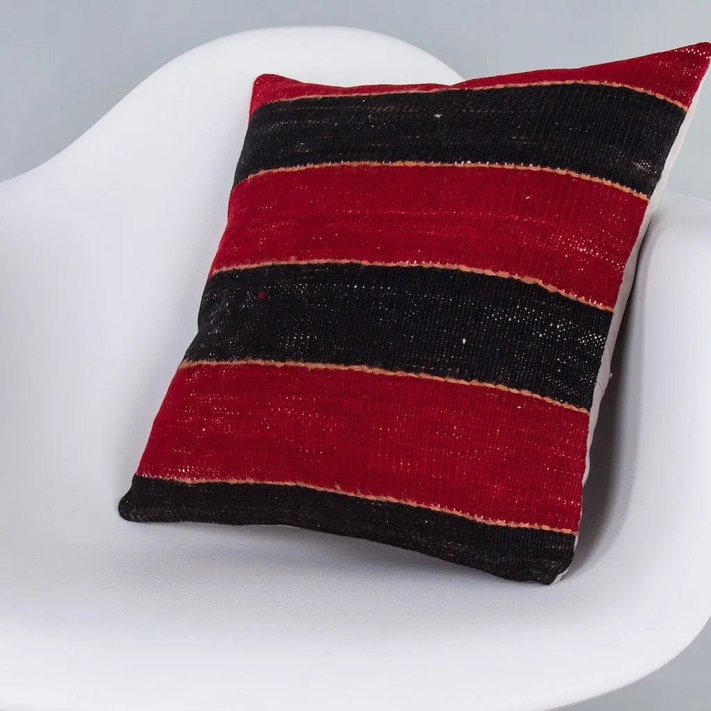 Striped Multiple Color Kilim Pillow Cover 16x16 7267