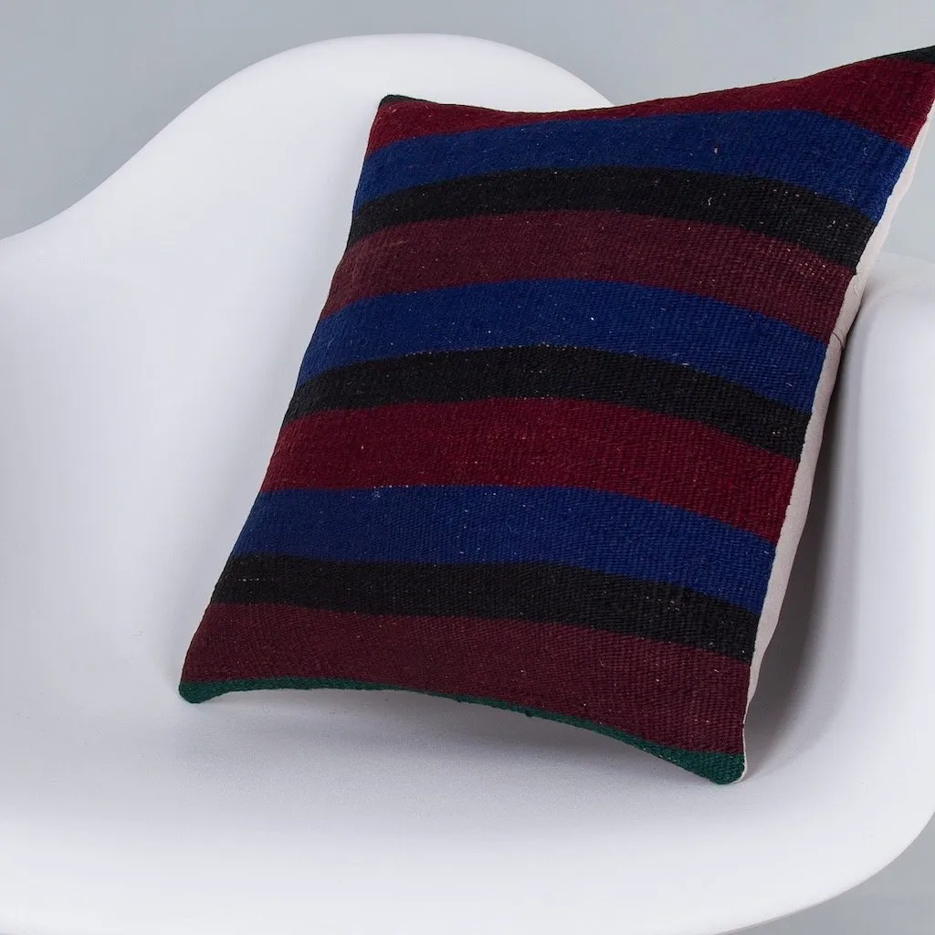 Striped Multiple Color Kilim Pillow Cover 16x16 7415