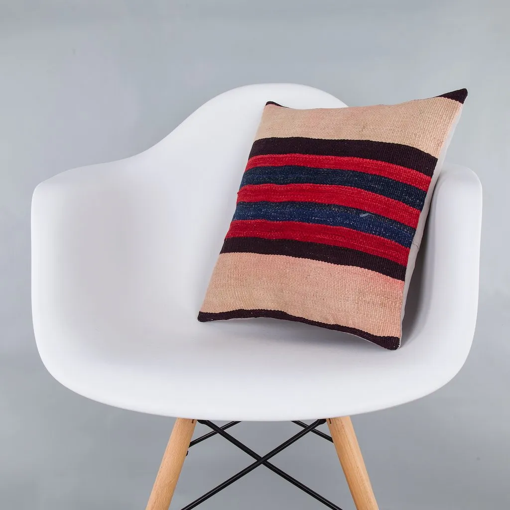 Striped Multiple Color Kilim Pillow Cover 16x16 7578