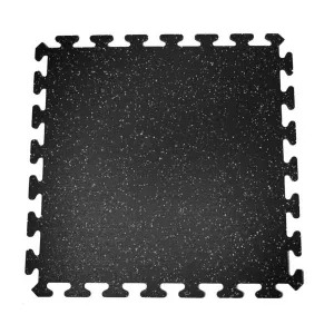 SUELO GOMA EPDM 1m x 1m x 5mm NEGRO MIX