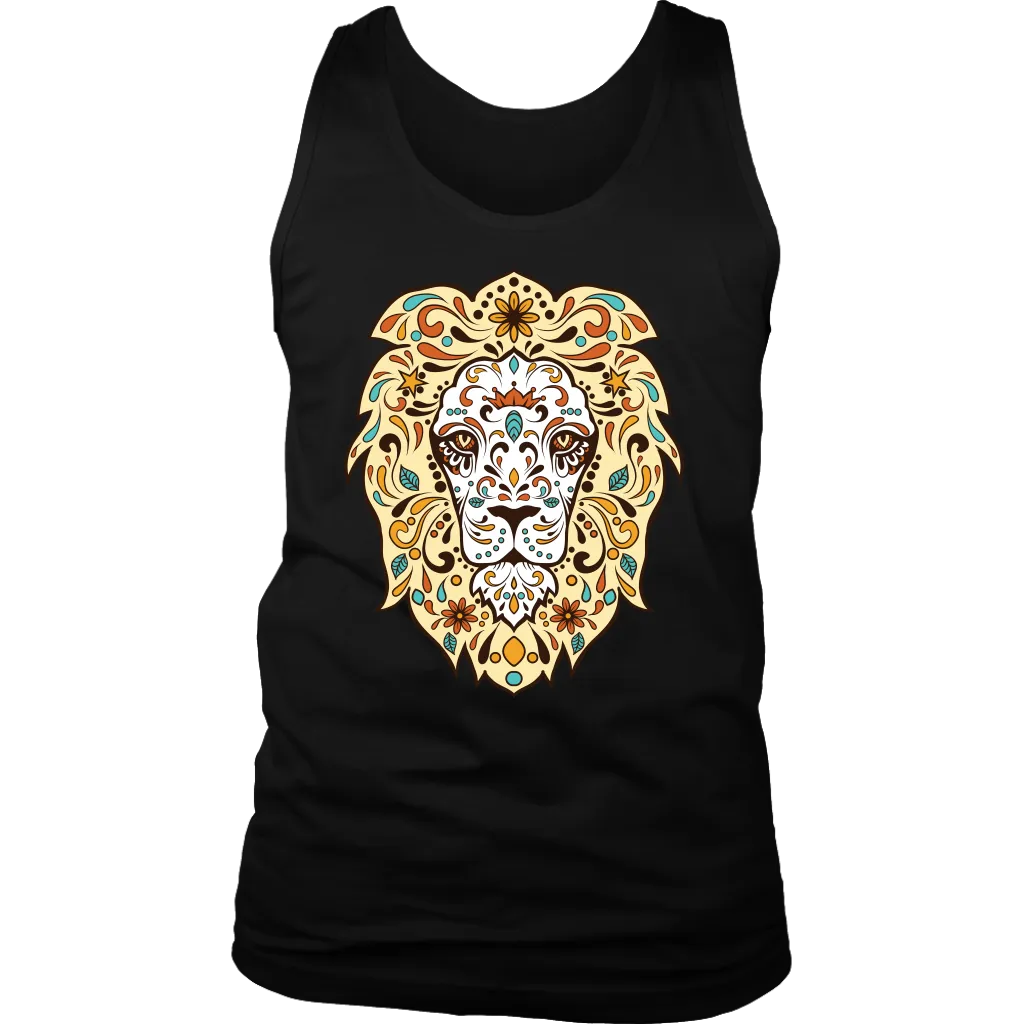 Sugar Skull Lion T-shirt, Lion Gift, Gift for Lion Lover, Lion Sugar Skull Shirt