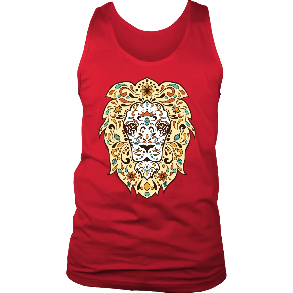Sugar Skull Lion T-shirt, Lion Gift, Gift for Lion Lover, Lion Sugar Skull Shirt