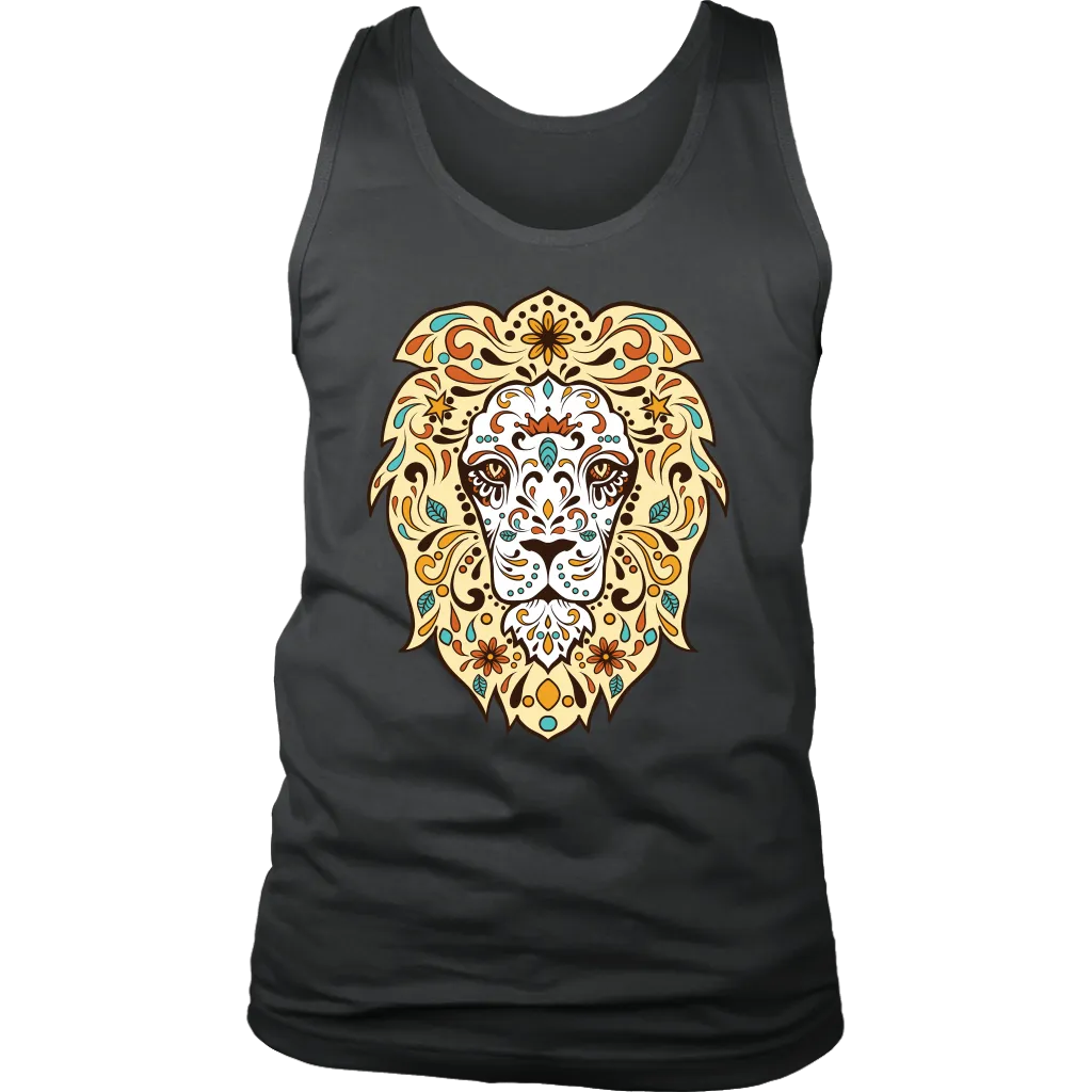 Sugar Skull Lion T-shirt, Lion Gift, Gift for Lion Lover, Lion Sugar Skull Shirt