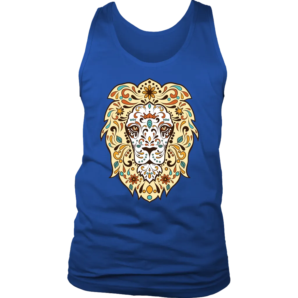 Sugar Skull Lion T-shirt, Lion Gift, Gift for Lion Lover, Lion Sugar Skull Shirt
