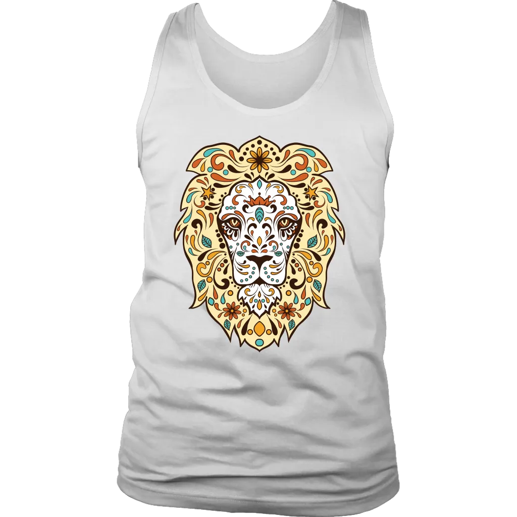 Sugar Skull Lion T-shirt, Lion Gift, Gift for Lion Lover, Lion Sugar Skull Shirt