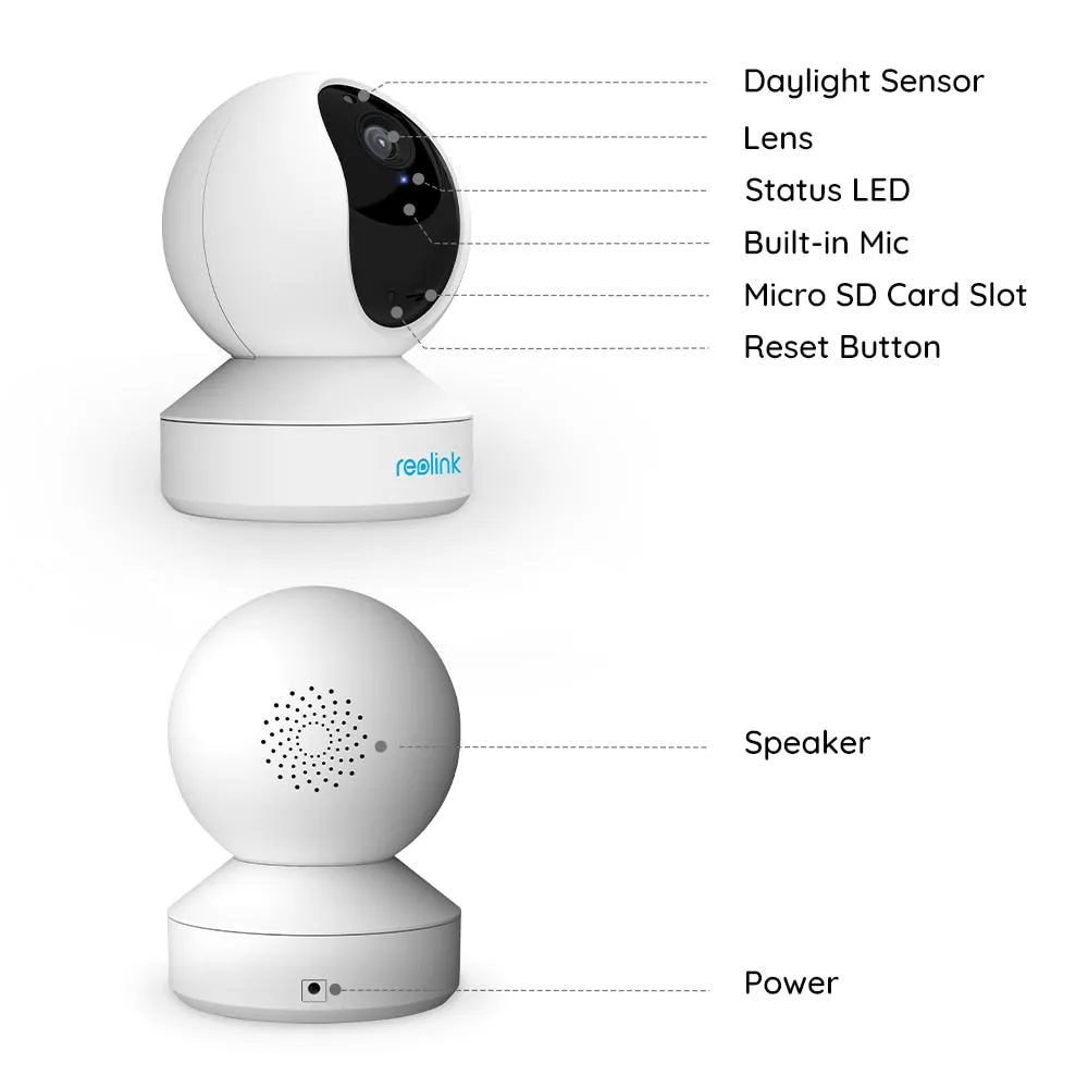 Surveillance WiFi Camera Baby Monitor 2.4G 3MP Full HD Indoor Home Security IP Camera E1