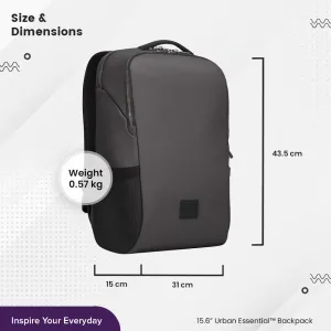 Targus 15.6" Urban Essentials Backpack - Gray