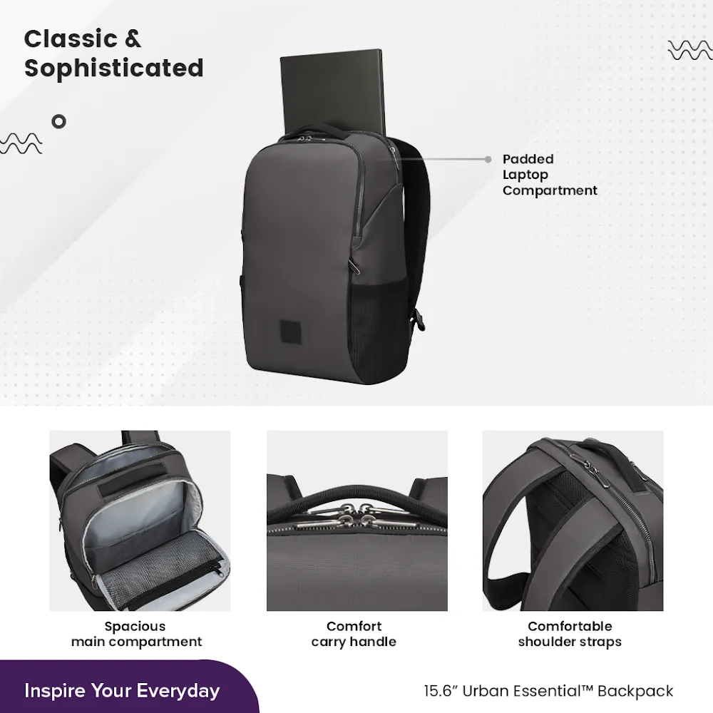 Targus 15.6" Urban Essentials Backpack - Gray
