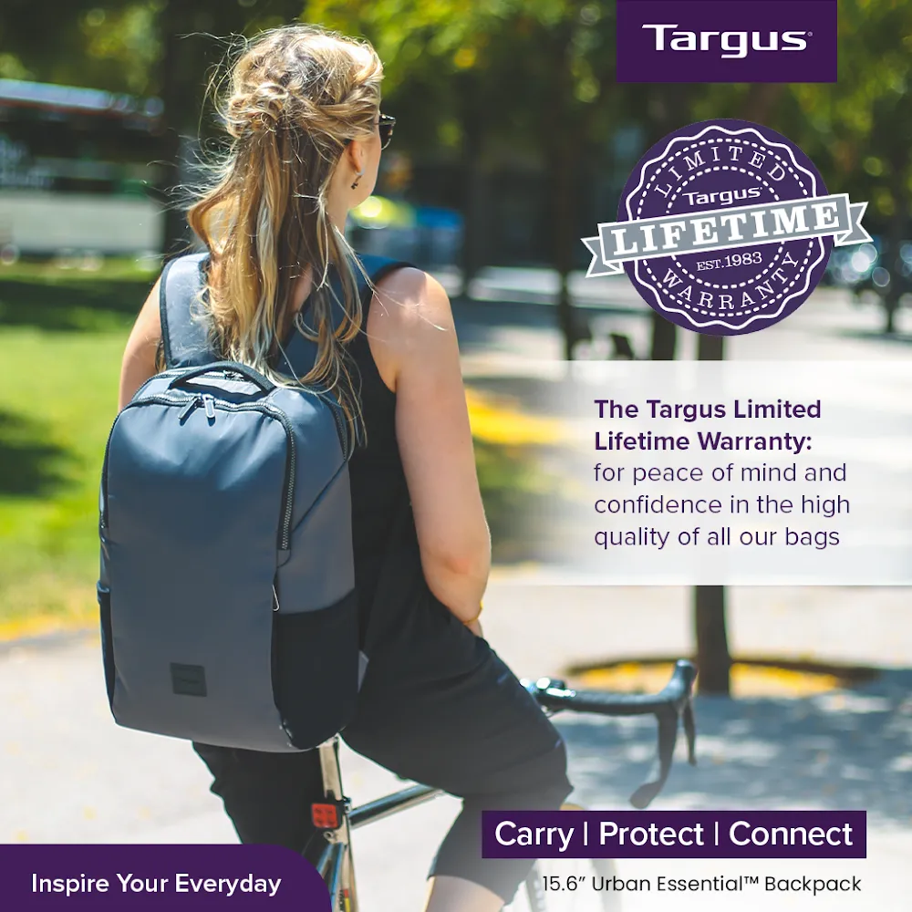 Targus 15.6" Urban Essentials Backpack - Gray