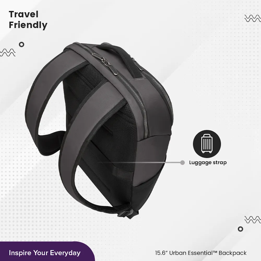 Targus 15.6" Urban Essentials Backpack - Gray