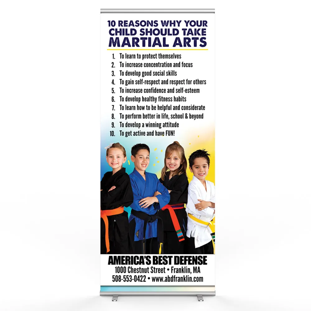 Ten Reasons Pop Up Banner