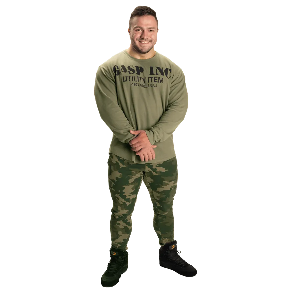 Thermal Gym Sweater - Washed Green