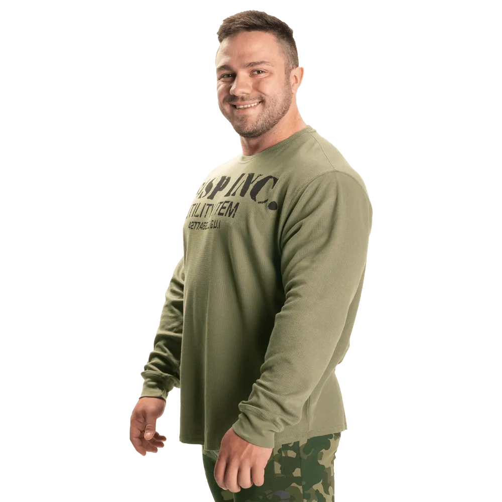 Thermal Gym Sweater - Washed Green